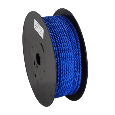 Lautsprecherkabel verdrillt 2x0.75mm² blau/blau-schwarz 100m
