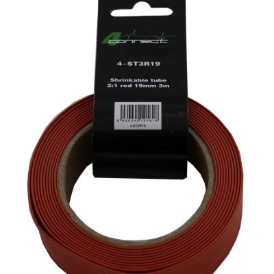 FOUR Connect 4-ST3R19 Shrink Tube, 2:1 Red 19mm 3m