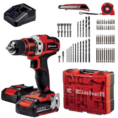 Einhell 18V Akku-Bohrschrauber-Set TE-CD 18/40 Li Kit